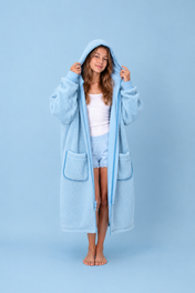 Snuggz Girls Blue Reversible Changing Robe