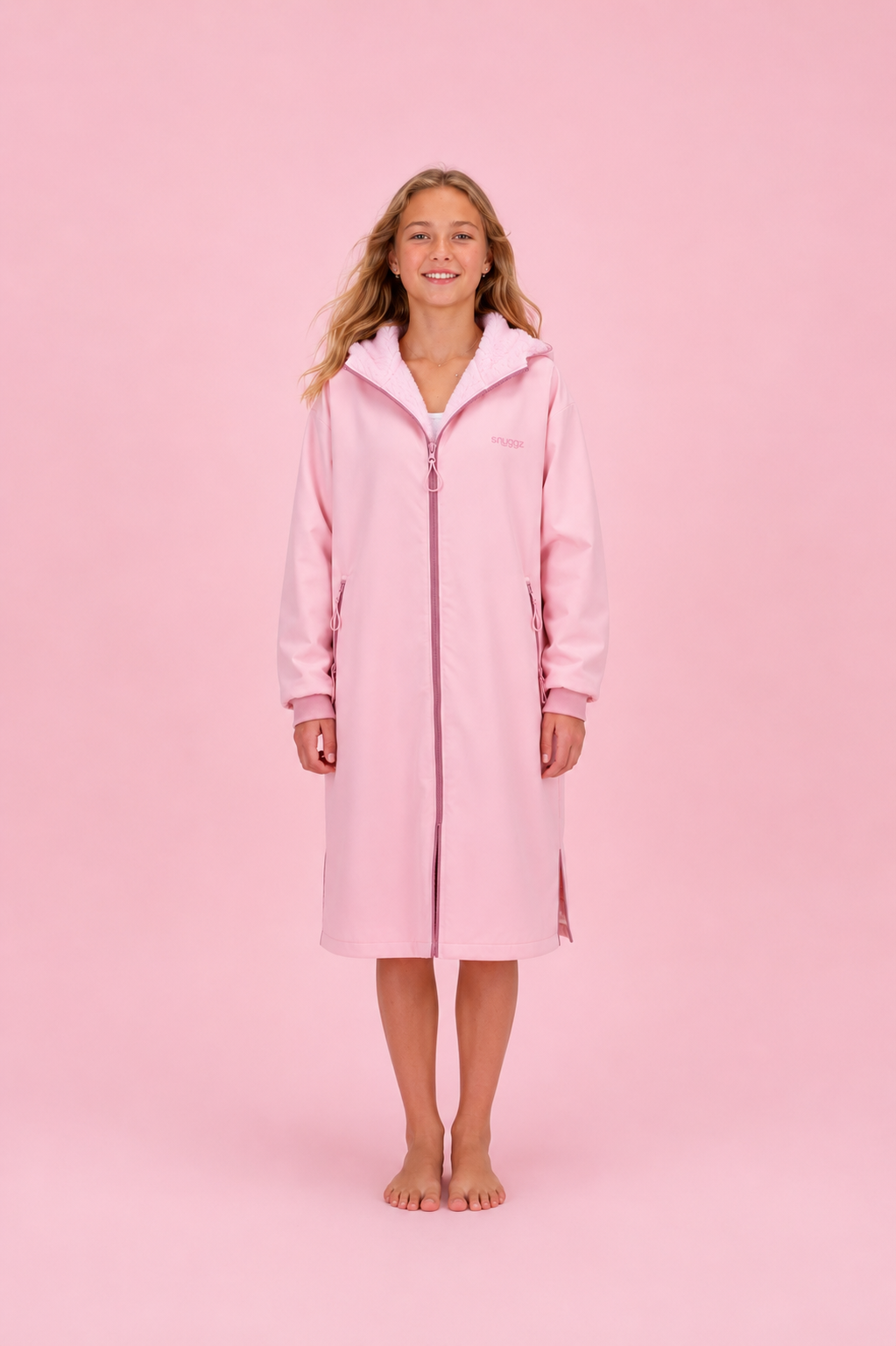 Snuggz Girls Pink Reversible Changing Robe