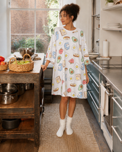 Snuggz Women Breakfast Club Oversized Bamboo Sleep Tee