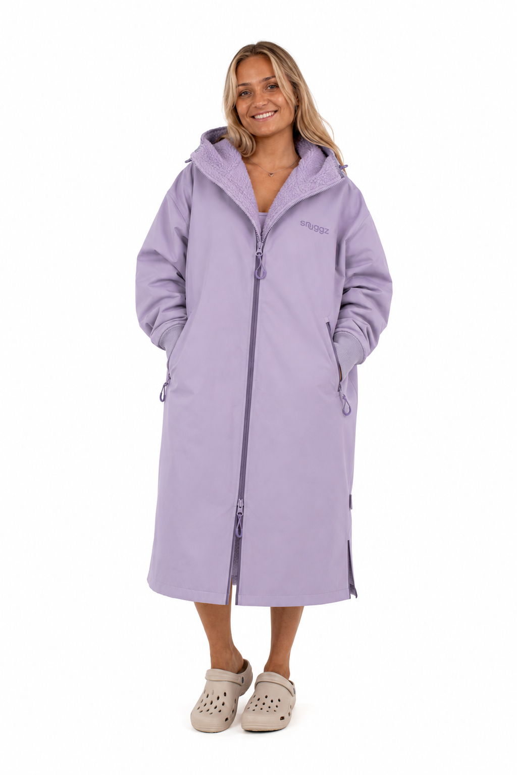 Snuggz Women Lilac Reversible Changing Robe