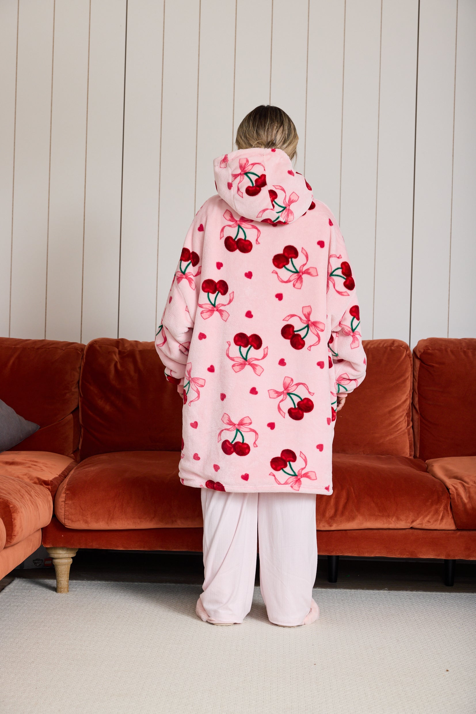 Snuggz Original Hooded Blanket - Cherry Bow