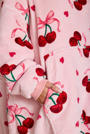 Snuggz Original Hooded Blanket - Cherry Bow