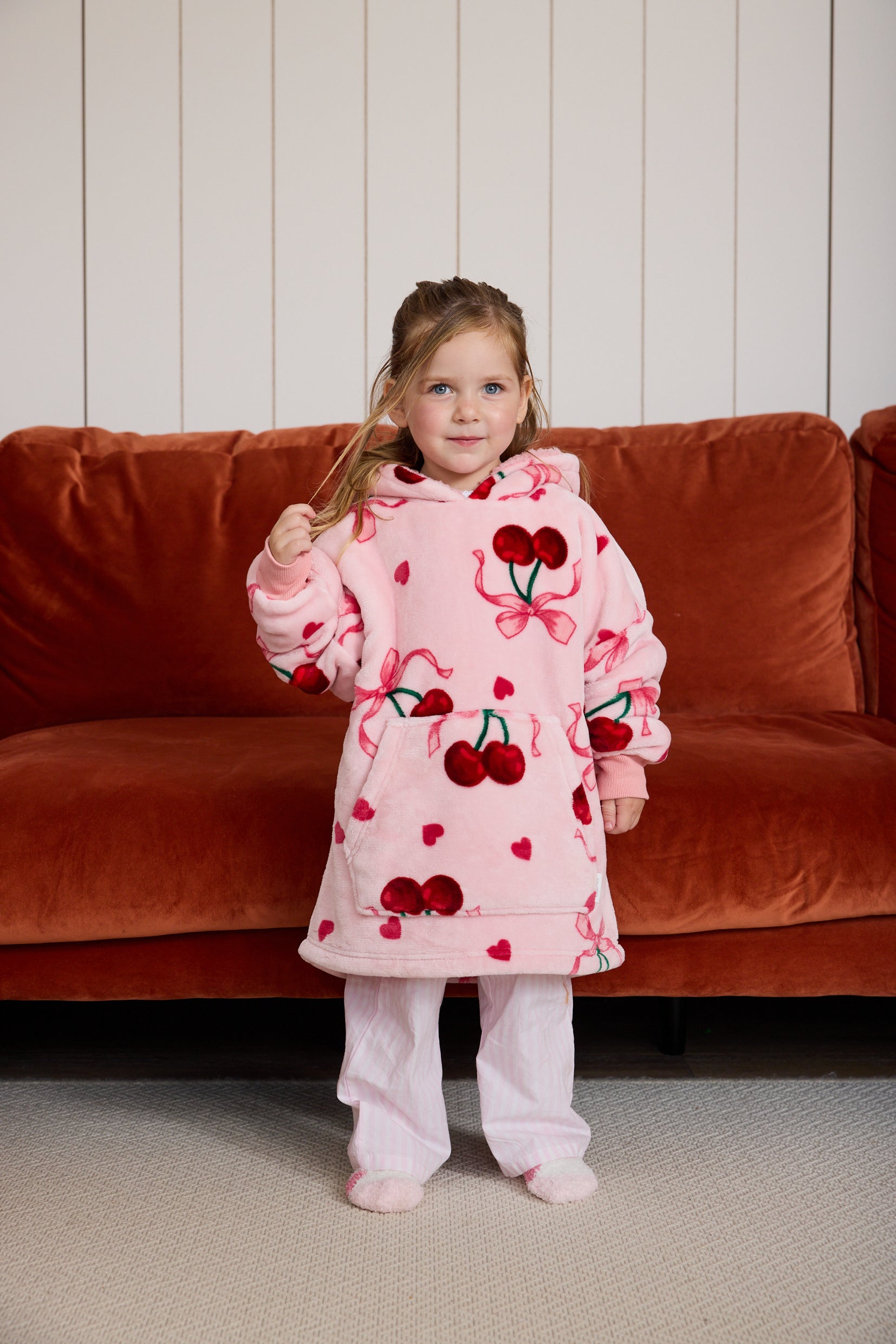 Snuggz Original Hooded Blanket - Cherry Bow