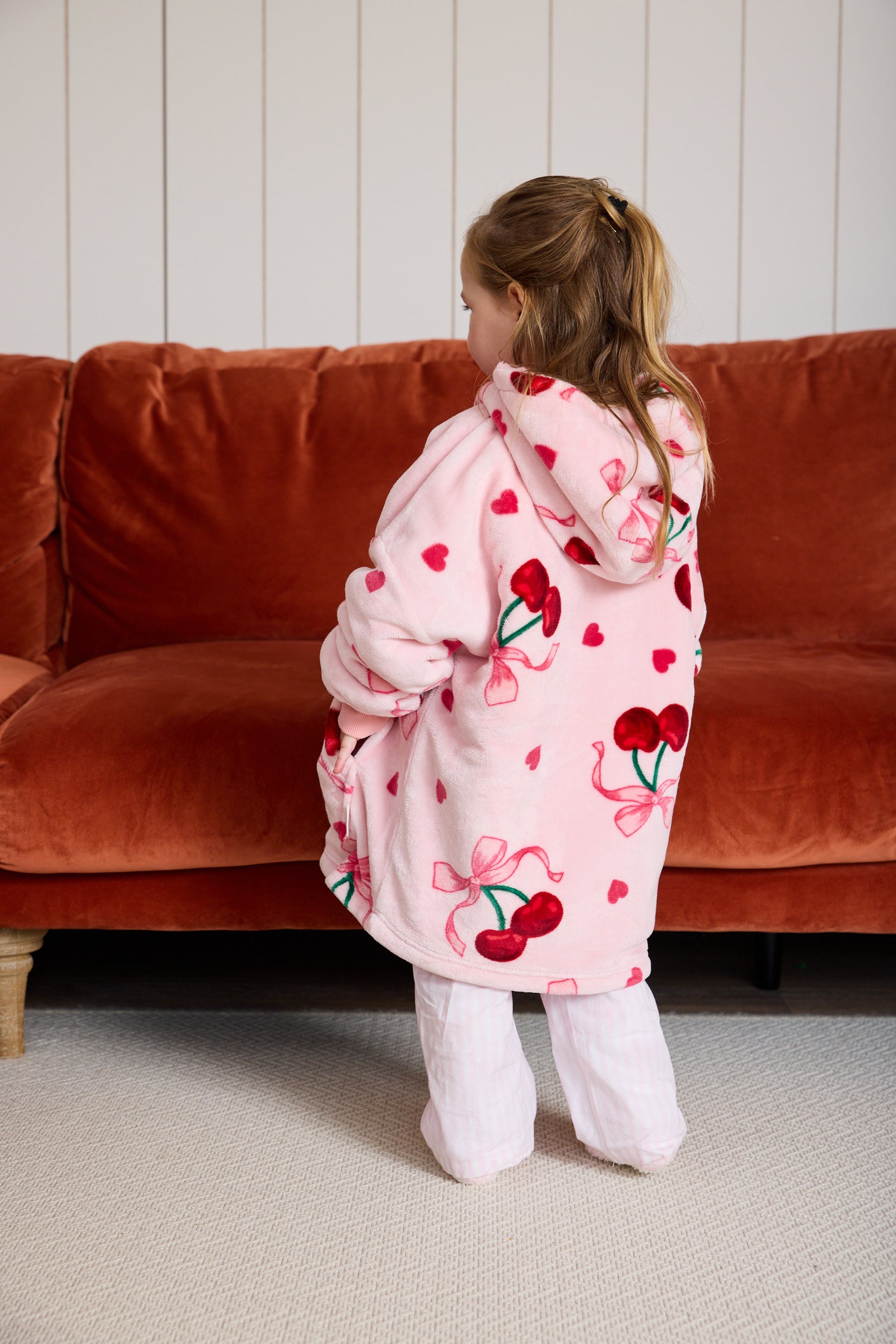 Snuggz Original Hooded Blanket - Cherry Bow