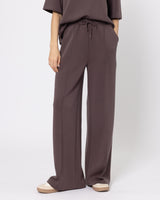 Snuggz Premium Chocolate Sandwash Scuba Wide Leg Joggers
