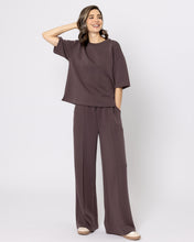 Snuggz Premium Chocolate Sandwash Scuba Wide Leg Joggers