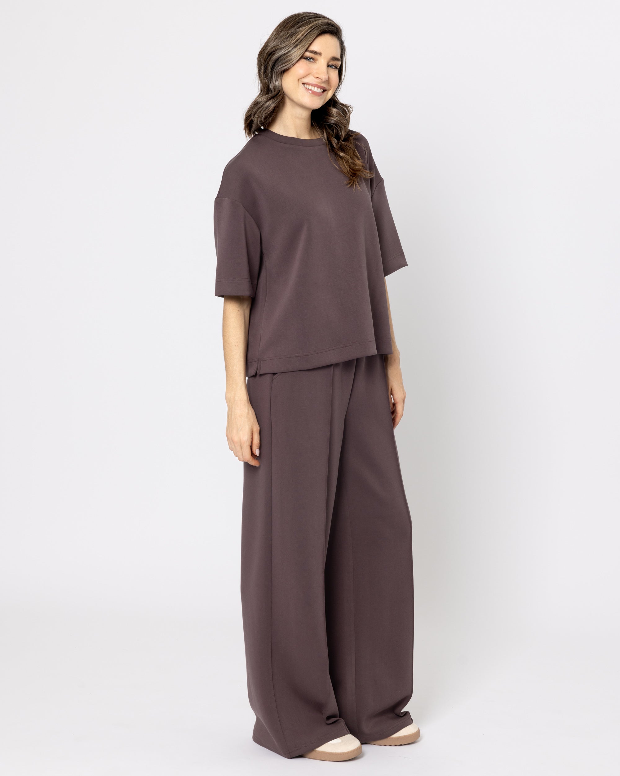 Snuggz Premium Chocolate Sandwash Scuba Boxy T-Shirt