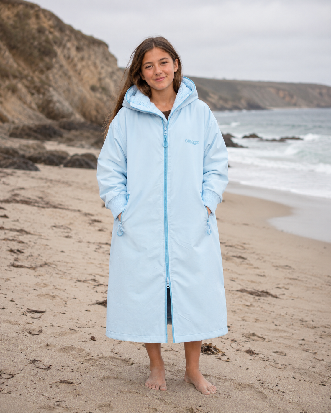 Snuggz Girls Blue Reversible Changing Robe