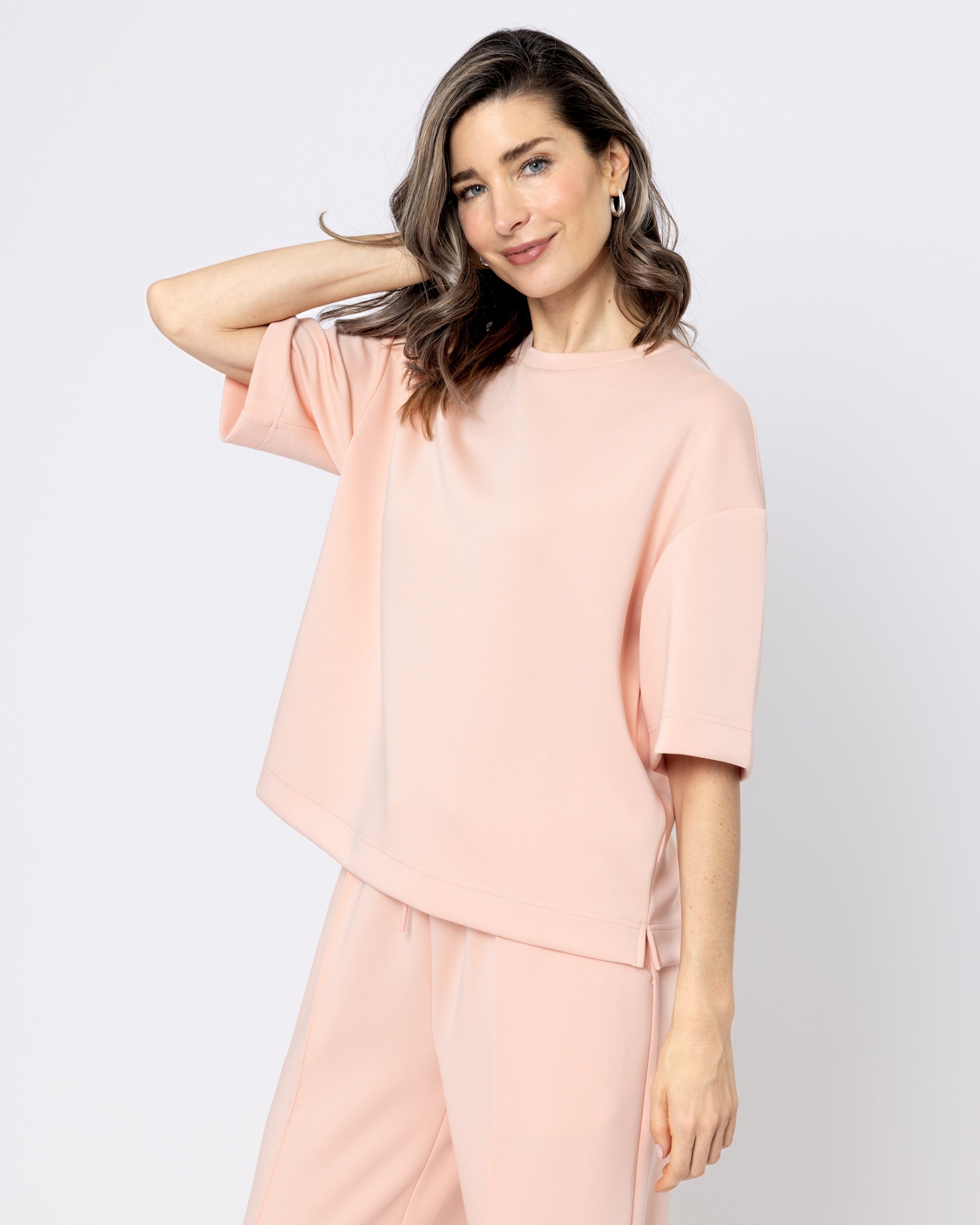 Snuggz Premium Coral Sandwash Boxy T-Shirt