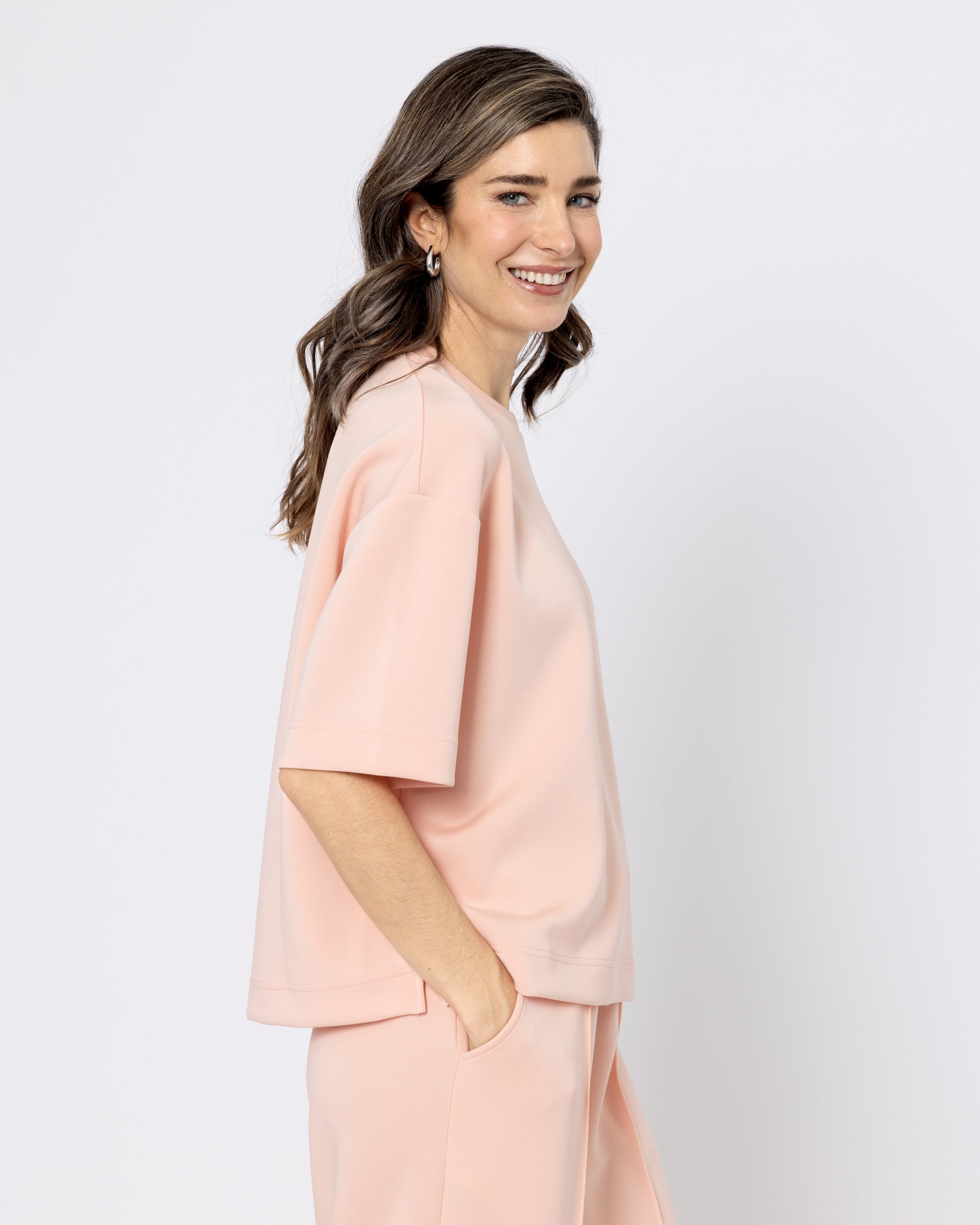 Snuggz Premium Coral Sandwash Boxy T-Shirt