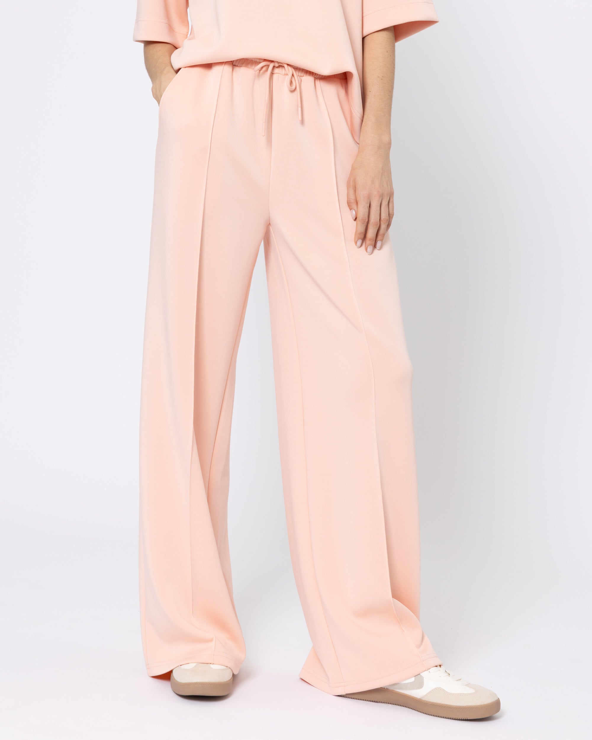 Snuggz Premium Coral Sandwash Scuba Wide Leg Joggers