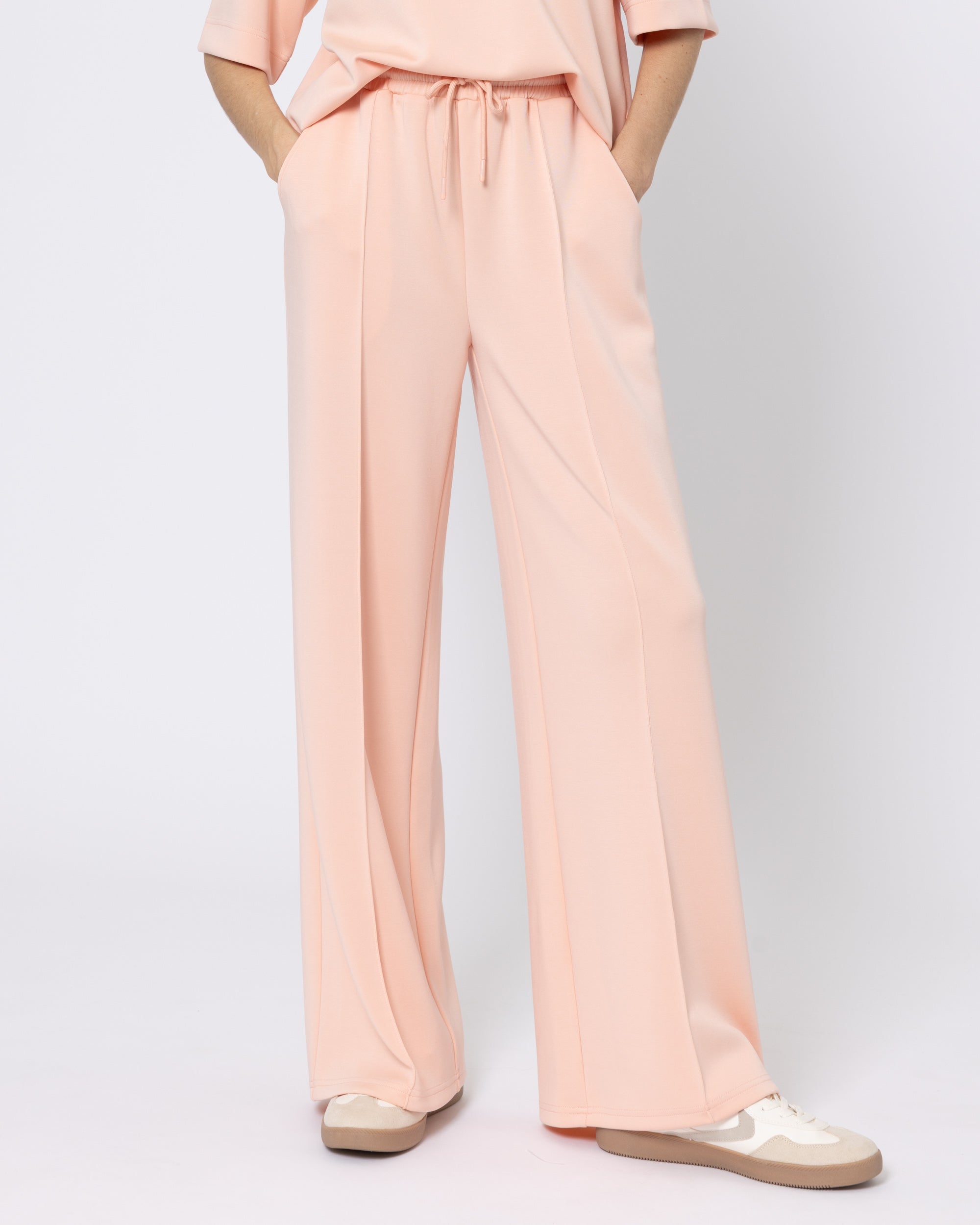 Snuggz Premium Coral Sandwash Scuba Wide Leg Joggers