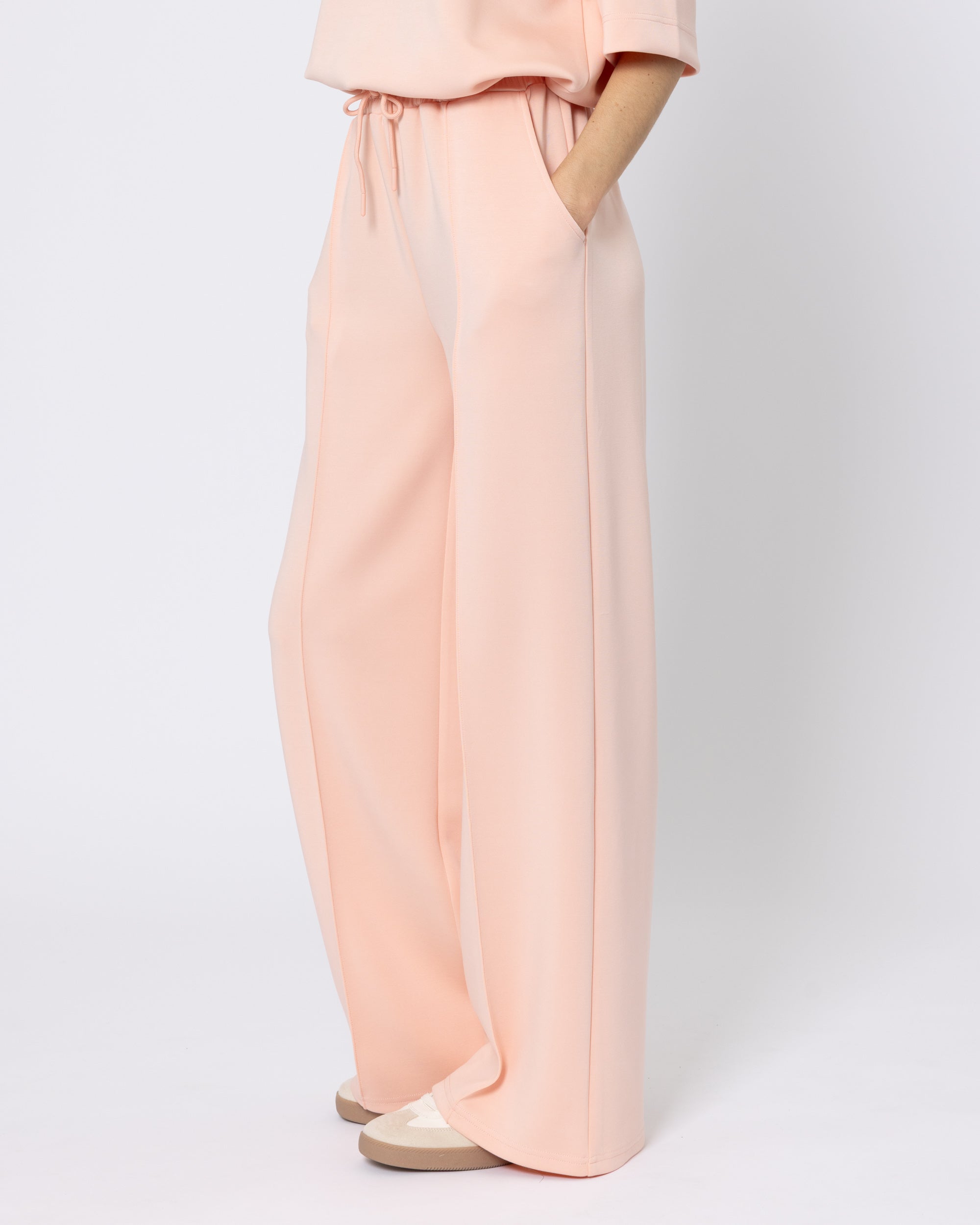 Snuggz Premium Coral Sandwash Scuba Wide Leg Joggers