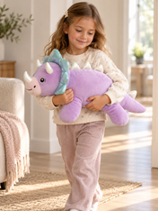 Snuggz Girl Dinosaur Weighted Plush Toy