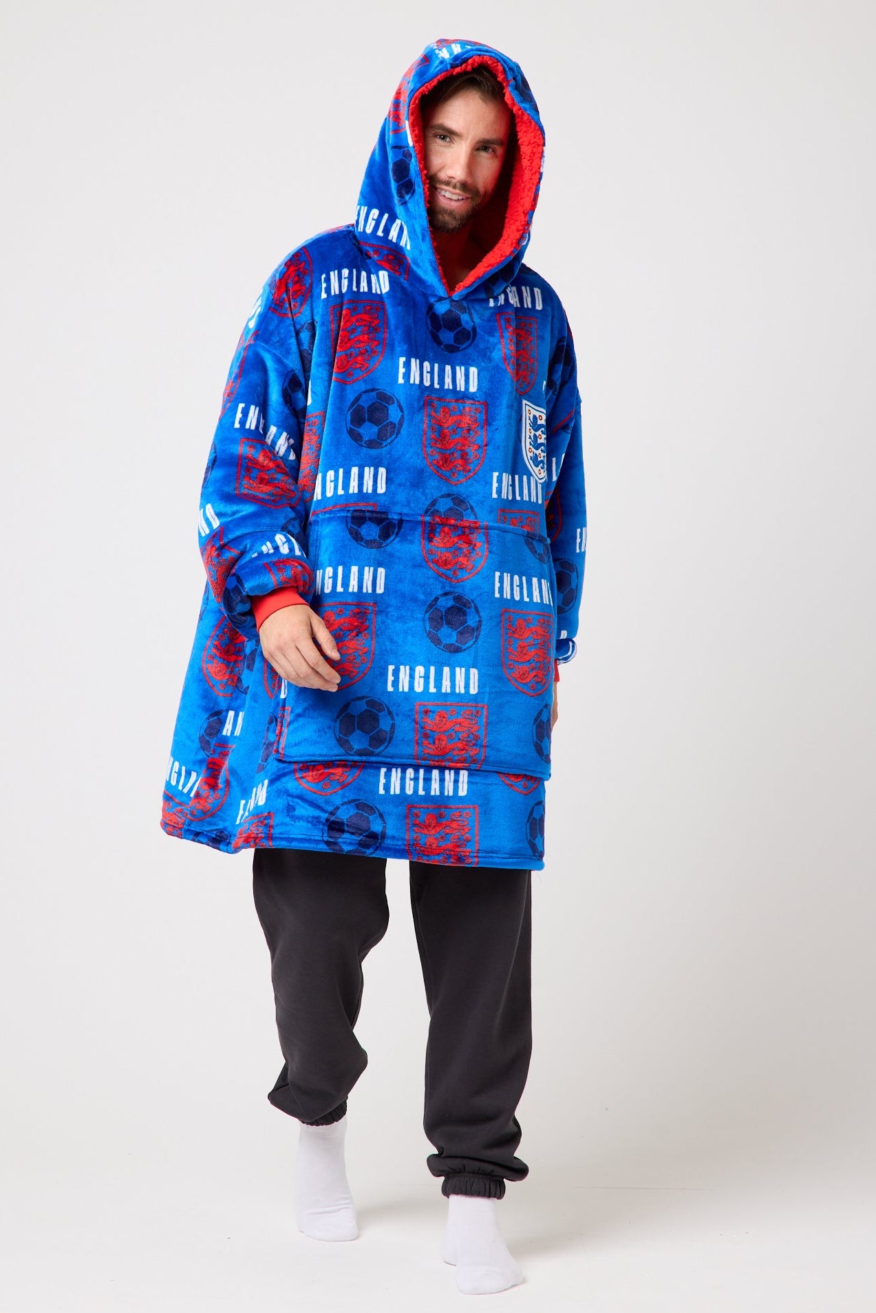 Snuggz Adults Original - England Football Hooded Blanket
