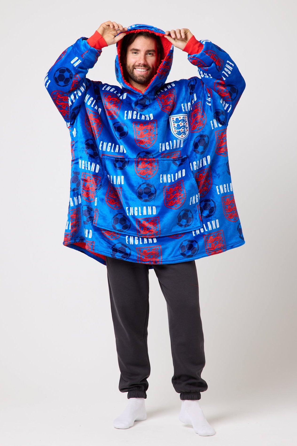 Snuggz Adults Original - England Football Hooded Blanket
