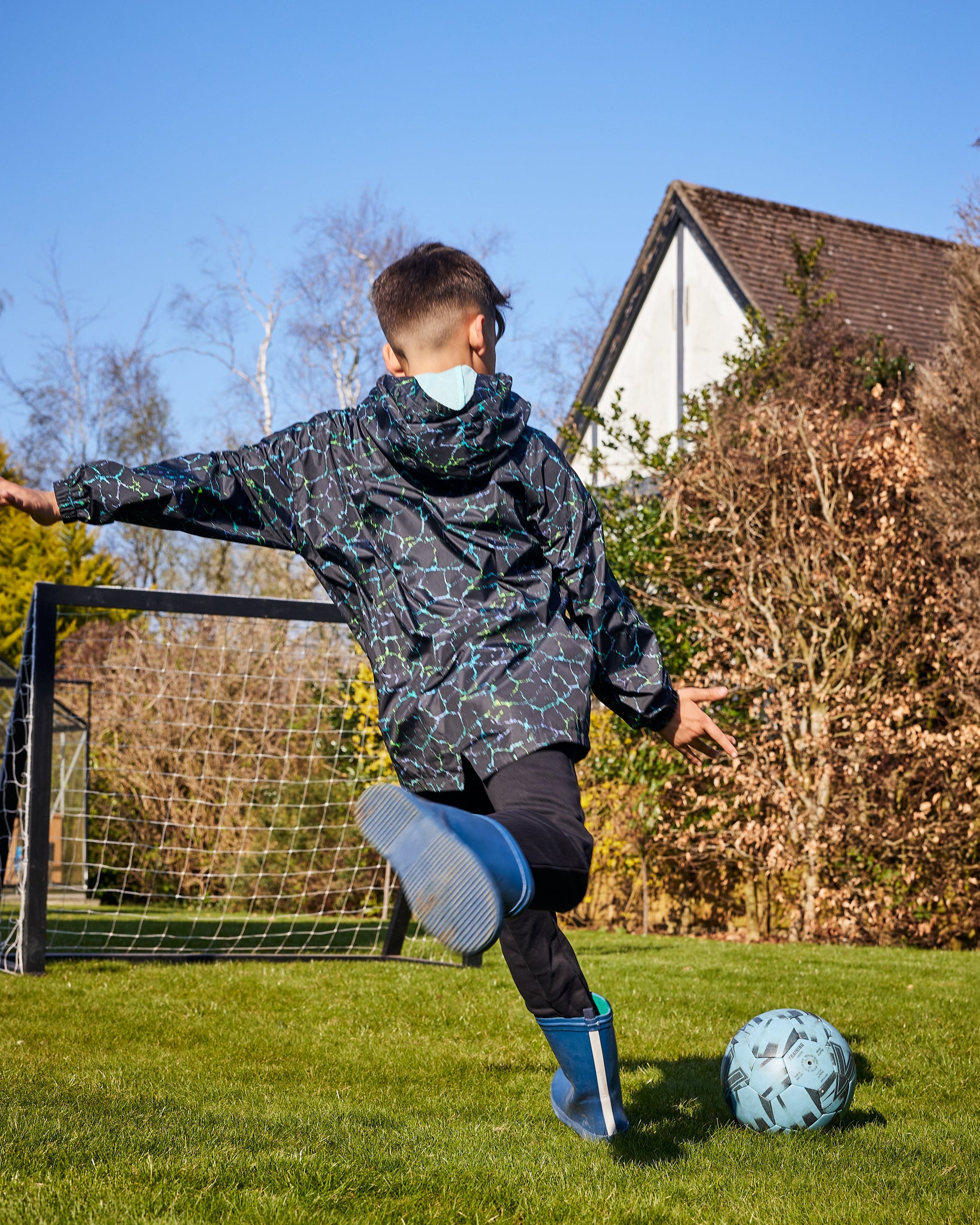 Snuggz Kids Blue Crackle Rain Jacket