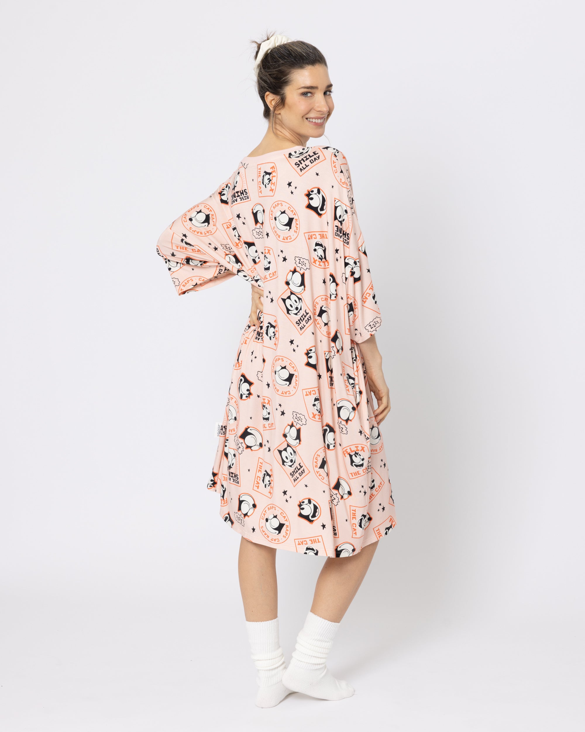 Snuggz Felix The Cat Oversized Sleep Tee