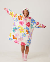 Snuggz Original - Adult Flower Power Hooded Blanket