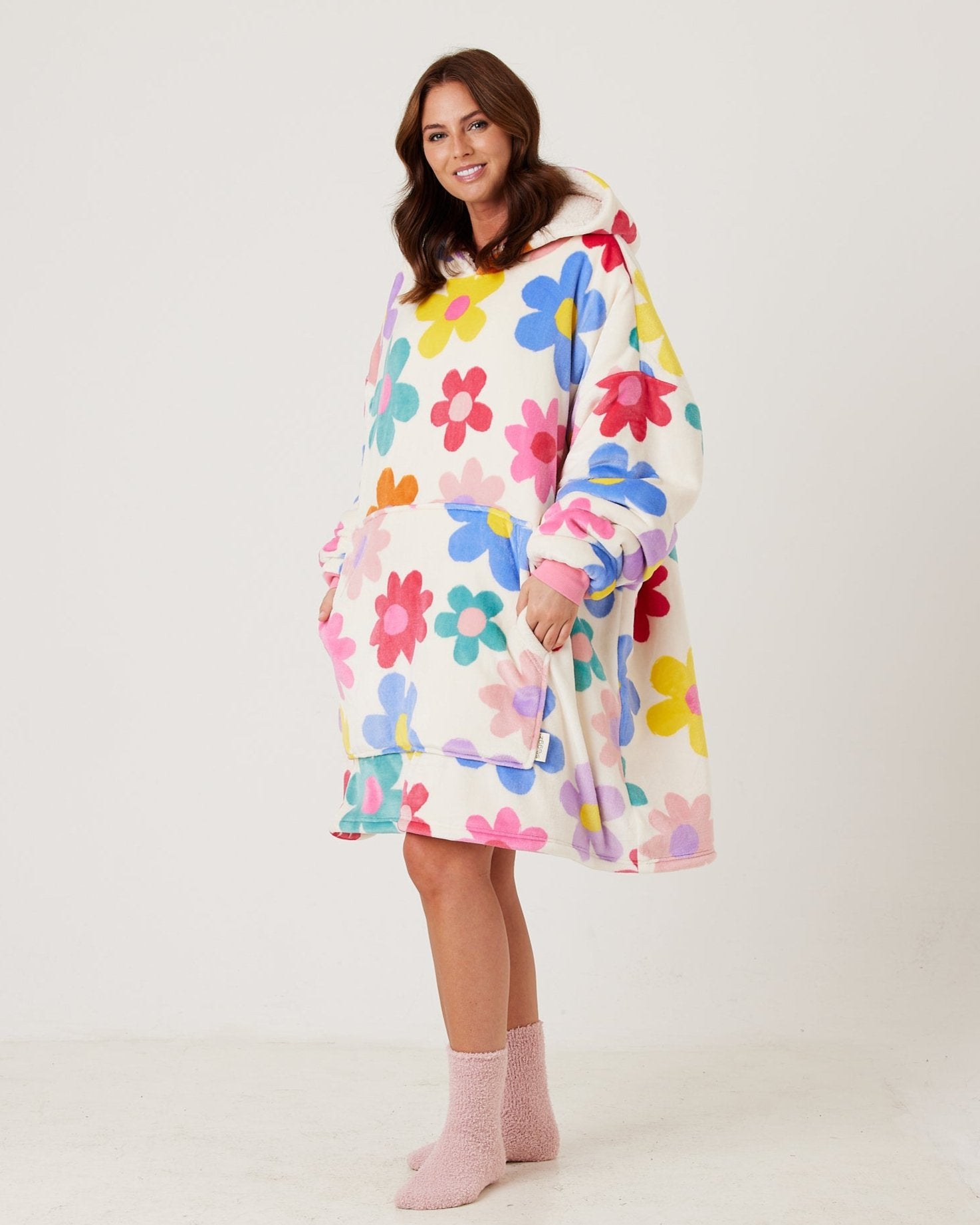 Snuggz Original - Adult Flower Power Hooded Blanket