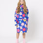 Snuggz Kids Blue Flower Power Rain Poncho