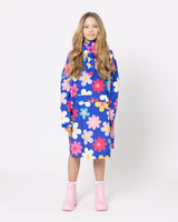 Snuggz Kids Blue Flower Power Rain Poncho