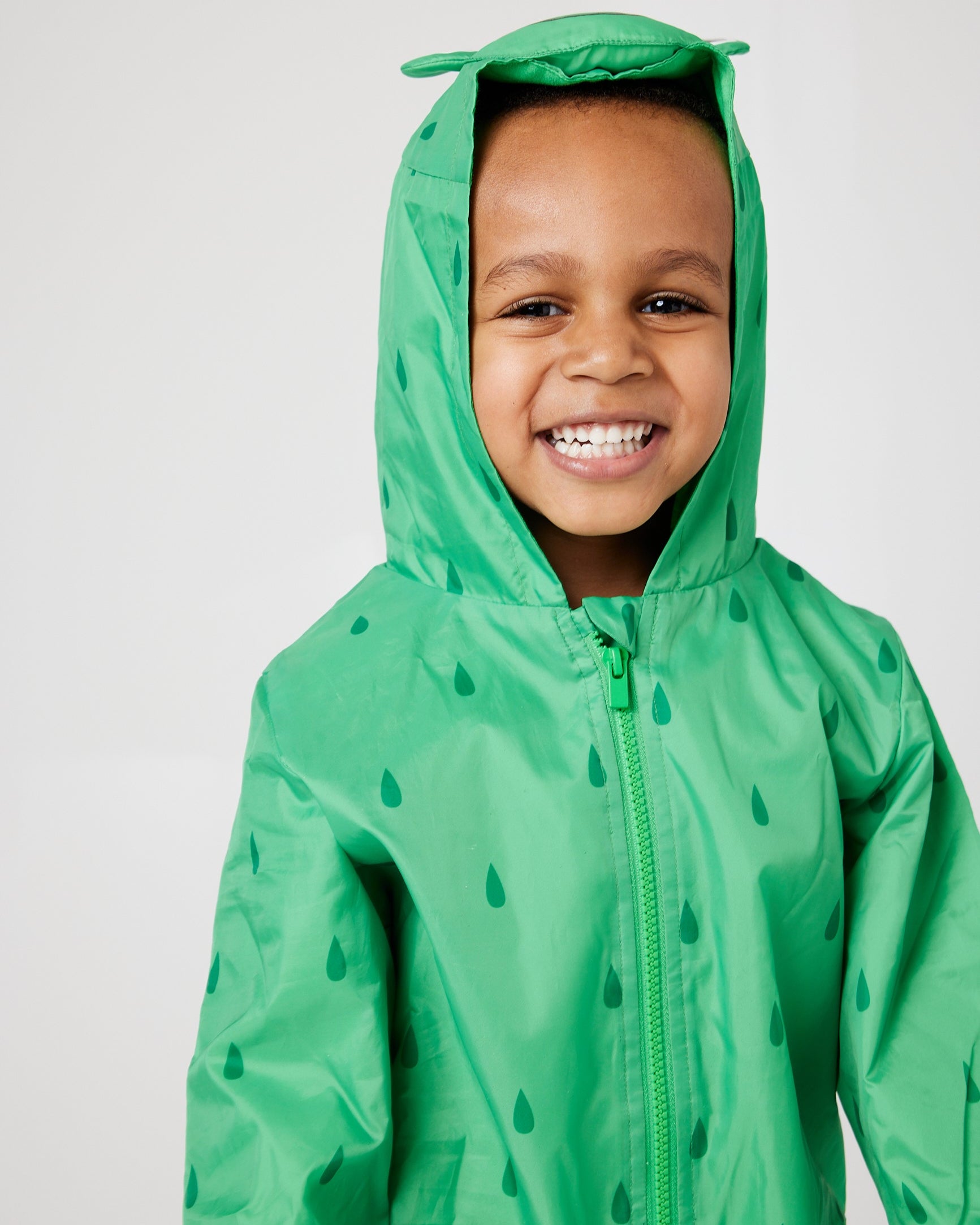 Snuggz Kids Hooded Water-repellent Frog Puddlesuit