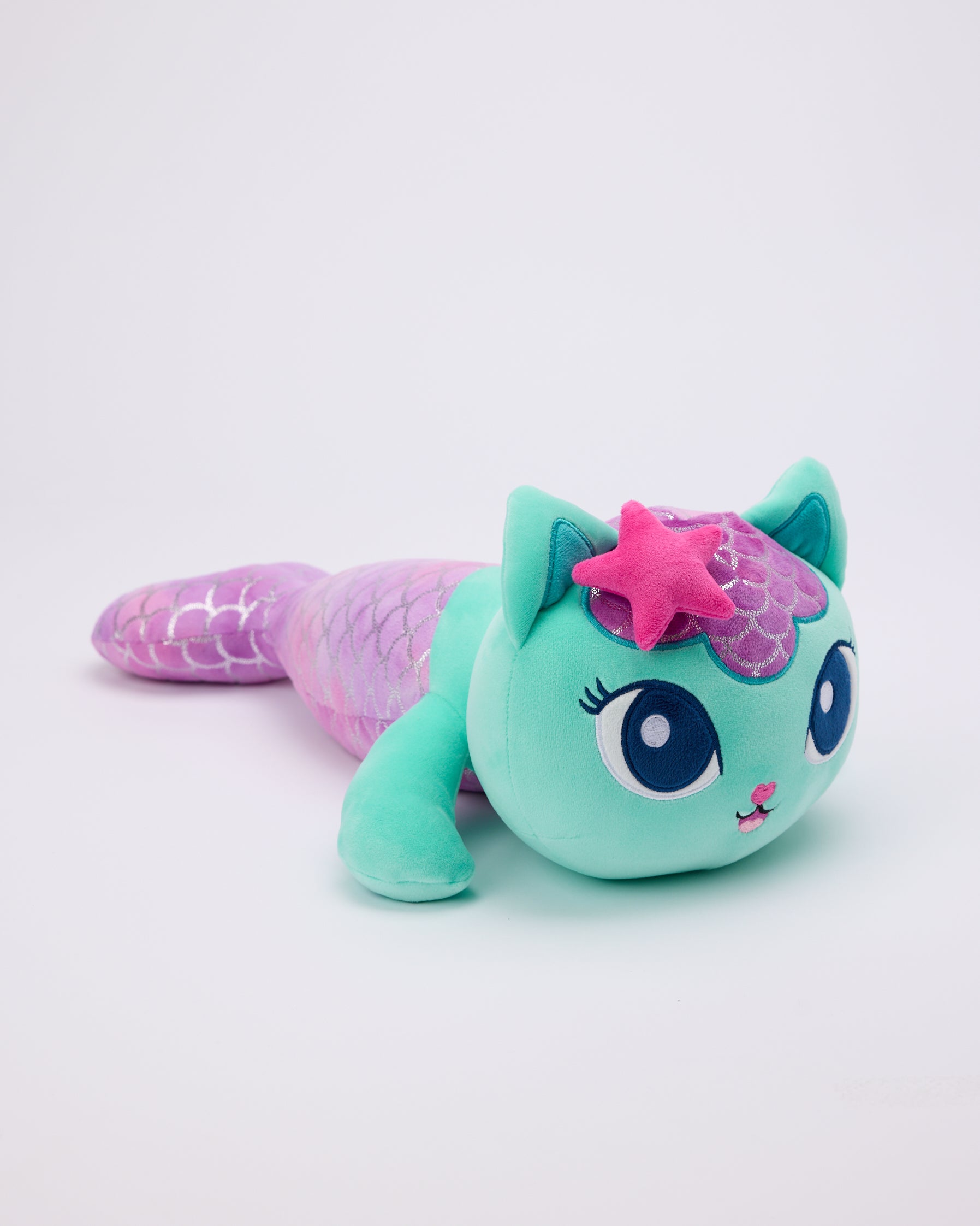 Gabby's Dollhouse Mercat weighted plush toy - calming mermaid cat soft toy