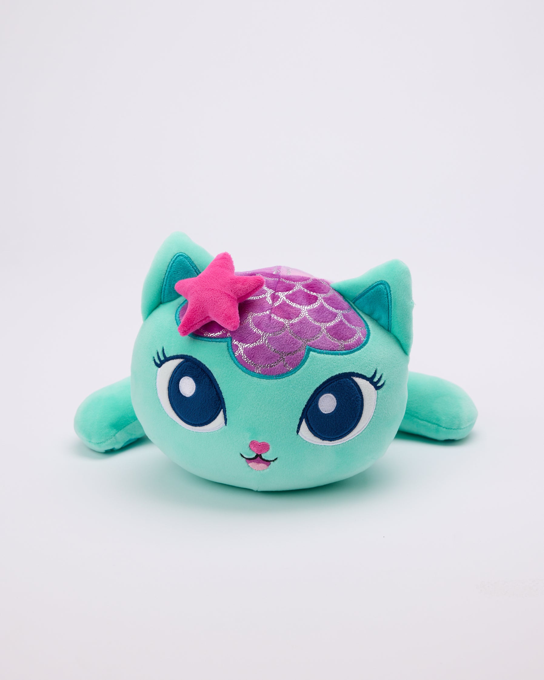Mercat weighted plush front view - Gabby's Dollhouse sensory toy