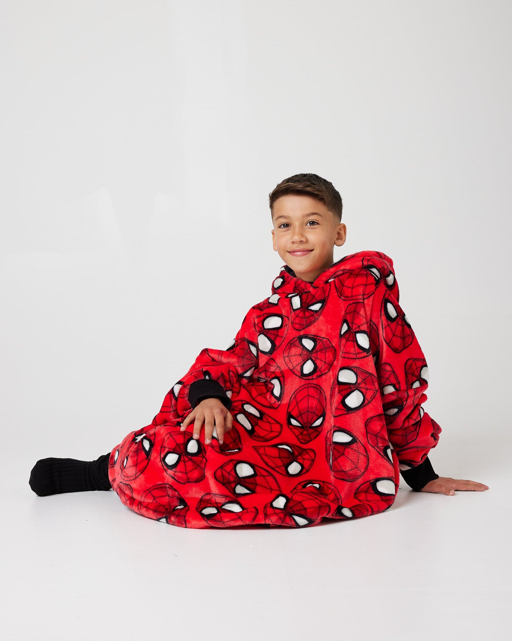 Snuggz Lite Kids Spiderman Hooded Blanket
