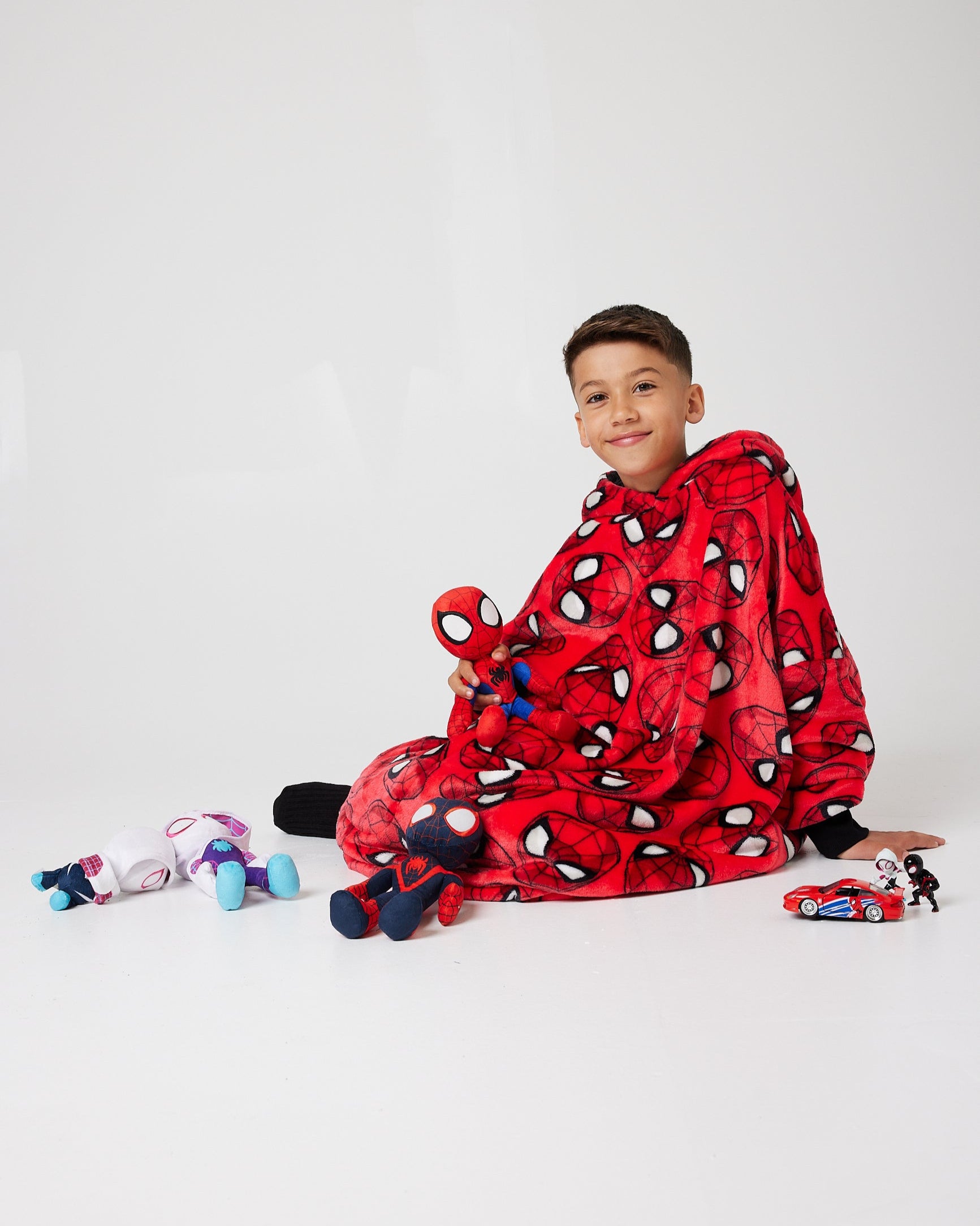 Snuggz Lite Kids Spiderman Hooded Blanket