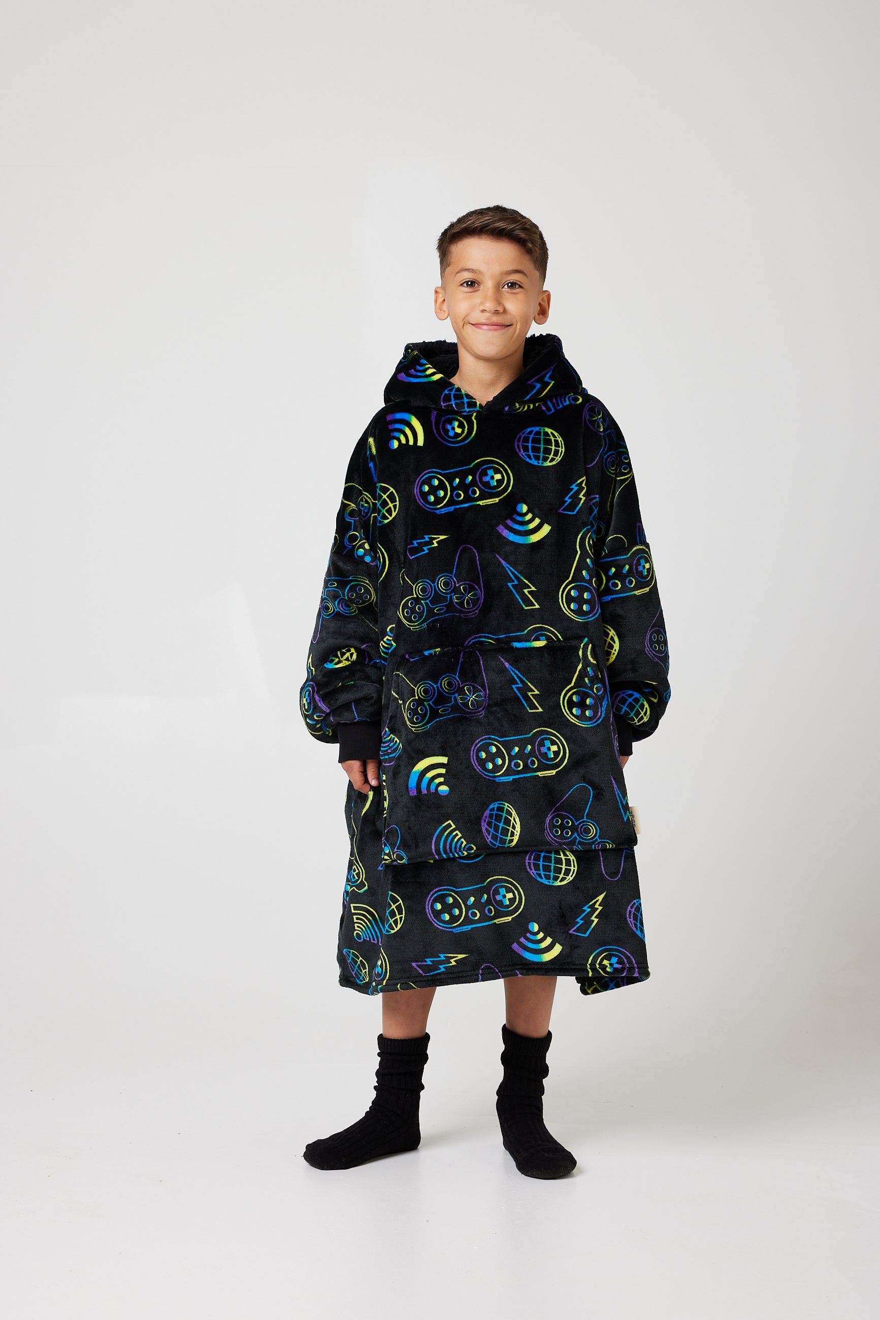Snuggz Adult Original - Gamer Print Hooded Blanket