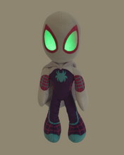 Ghost Spider Action Glow-in the dark Marvel Official Snuggz Licenced Plush Toy - Medium size