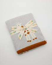 Snuggz Cotton Knitted Giraffe Baby Blanket, 80 x 100 cm