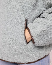 Snuggz Women Green Half Zip Borg Sweatshirt