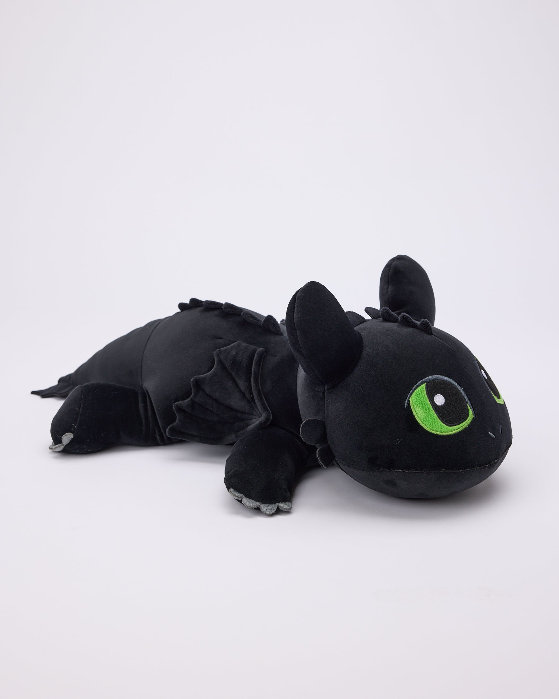 Toothless weighted plush toy front view - HTTYD dragon sensory toy