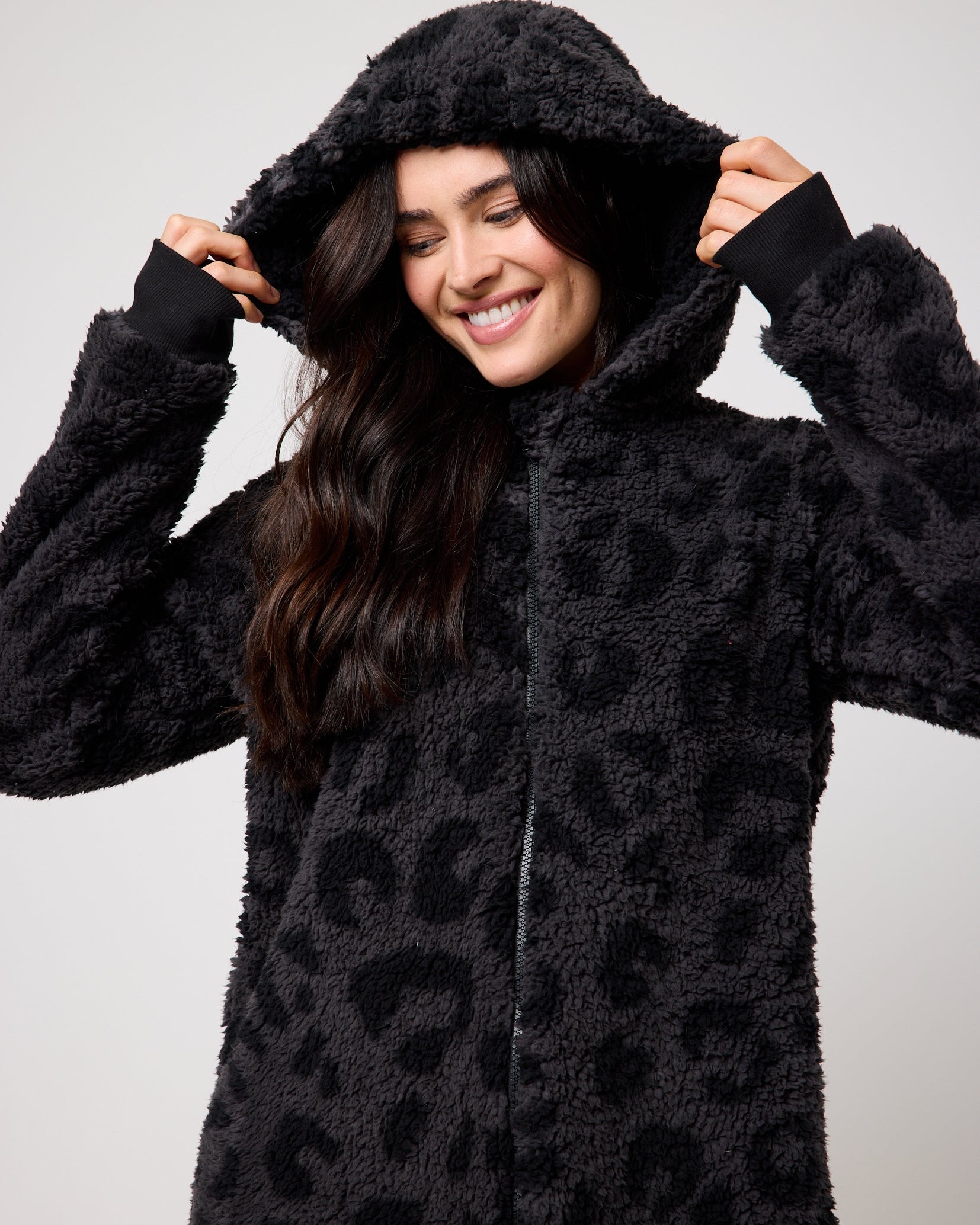 Snuggz Women Charcoal Animal Onesie