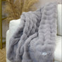 Snuggz Grey Faux Fur Blanket