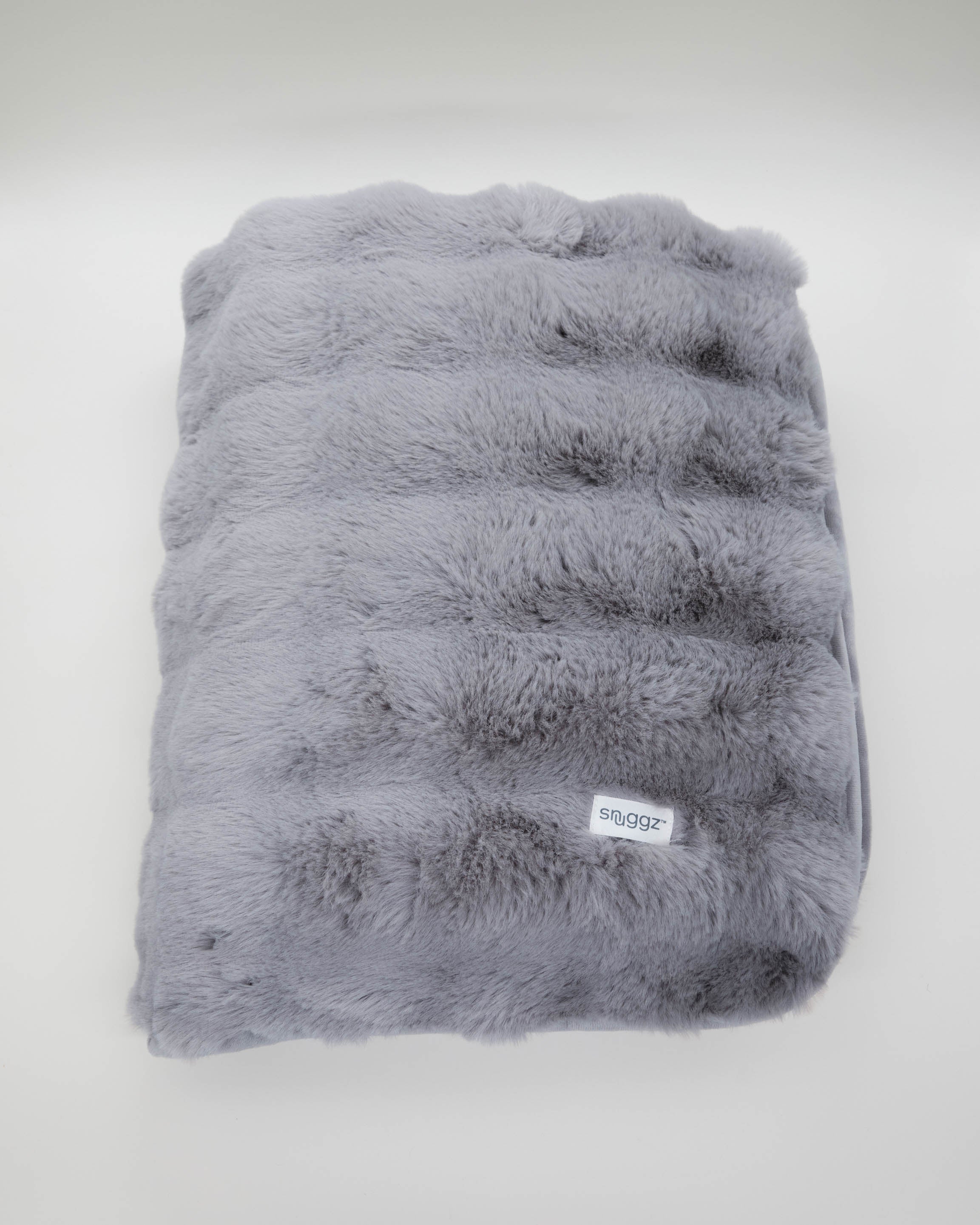 Snuggz Grey Faux Fur Blanket