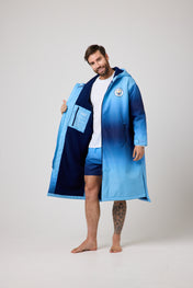 Snuggz Original Adults Manchester City Changing Robe and Swim Shorts Set