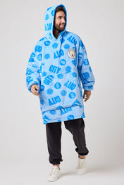 Snuggz Original Kids Manchester City Hooded Blanket