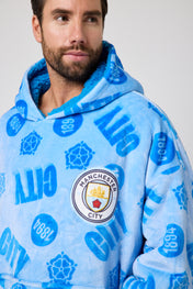 Snuggz Original Kids Manchester City Hooded Blanket