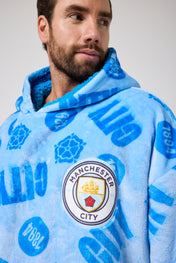 Snuggz Original Kids Manchester City Hooded Blanket