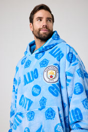 Snuggz Original Kids Manchester City Hooded Blanket