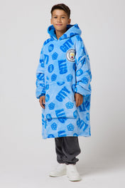 Snuggz Original Kids Manchester City Hooded Blanket