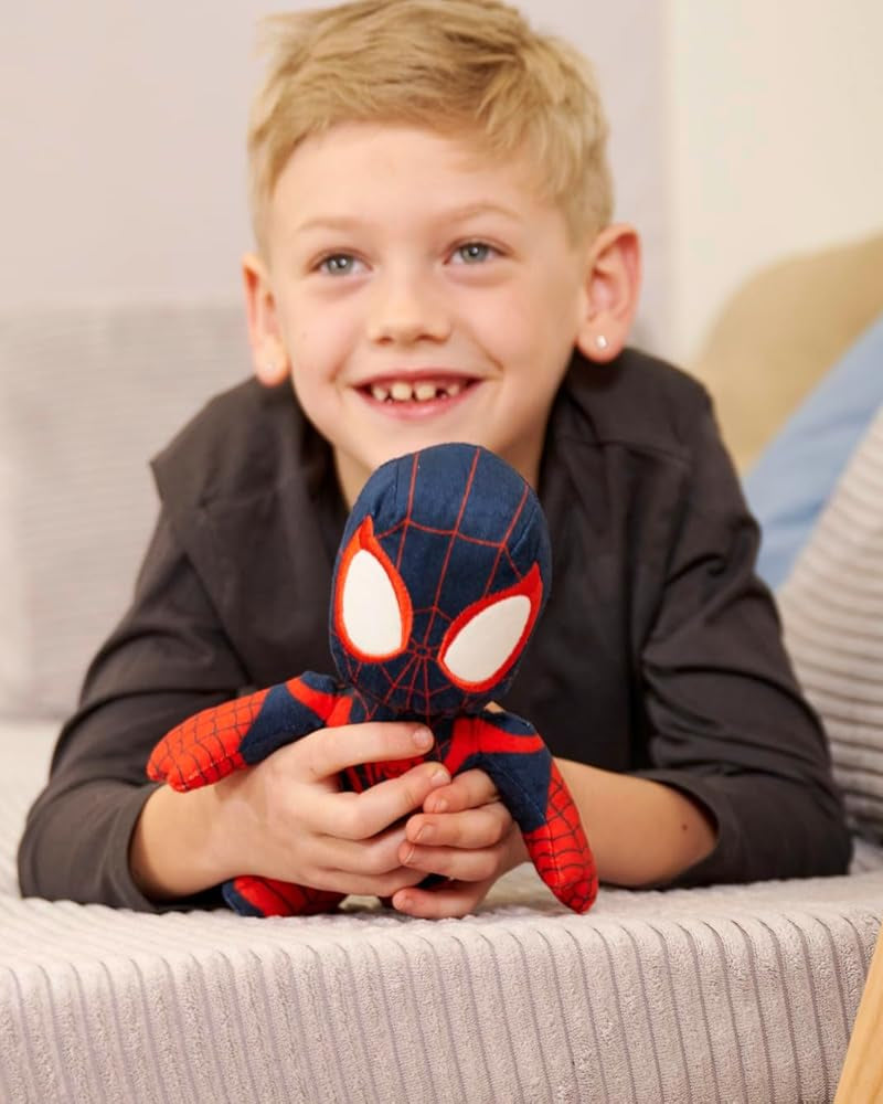 Miles Morales Action Glow-in the dark Marvel Official Snuggz Licenced Plush Toy - Medium size