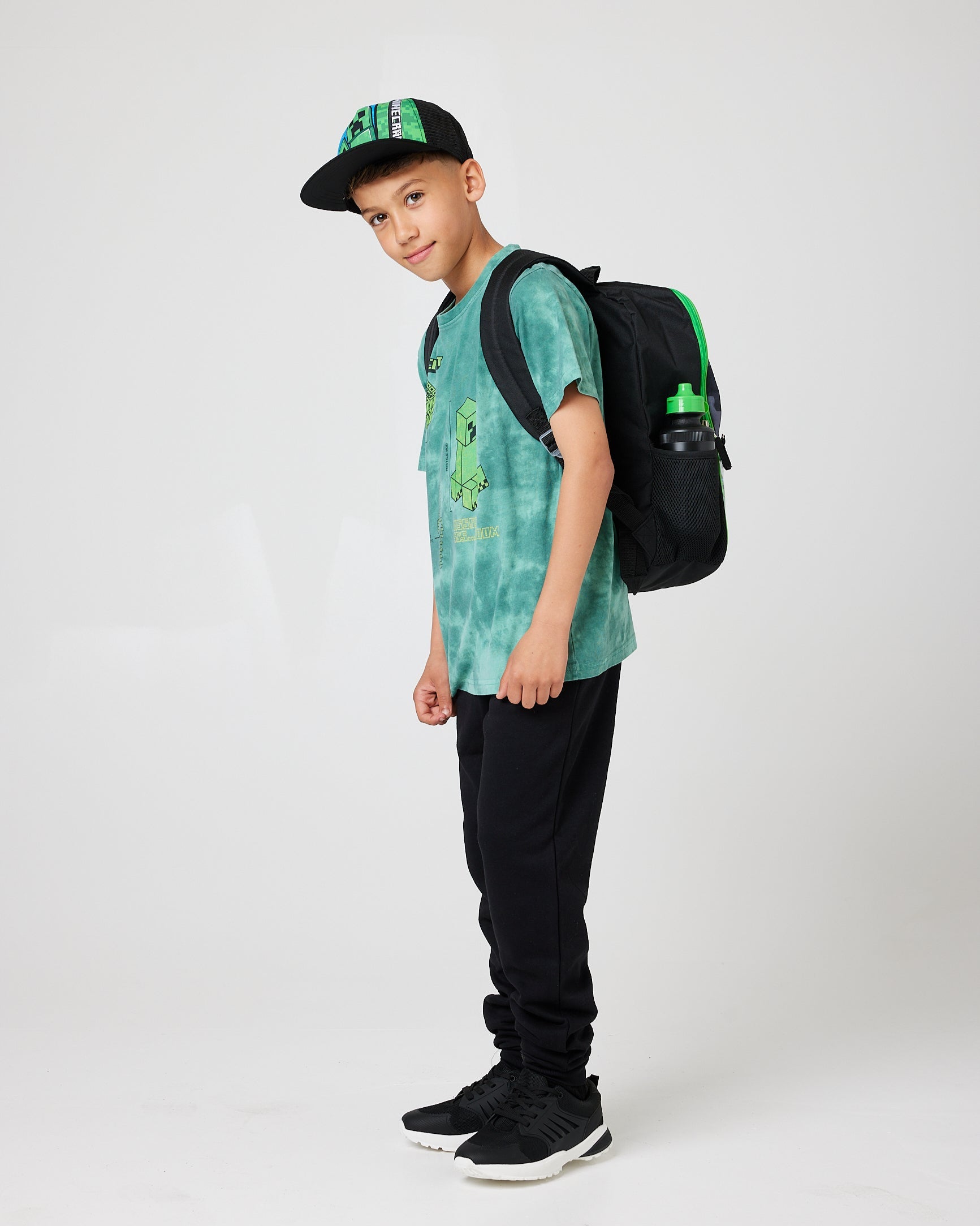 Minecraft Creeper Hissss Boom Tie Dye Snuggz Kids T-Shirt