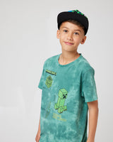 Minecraft Creeper Hissss Boom Tie Dye Snuggz Kids T-Shirt