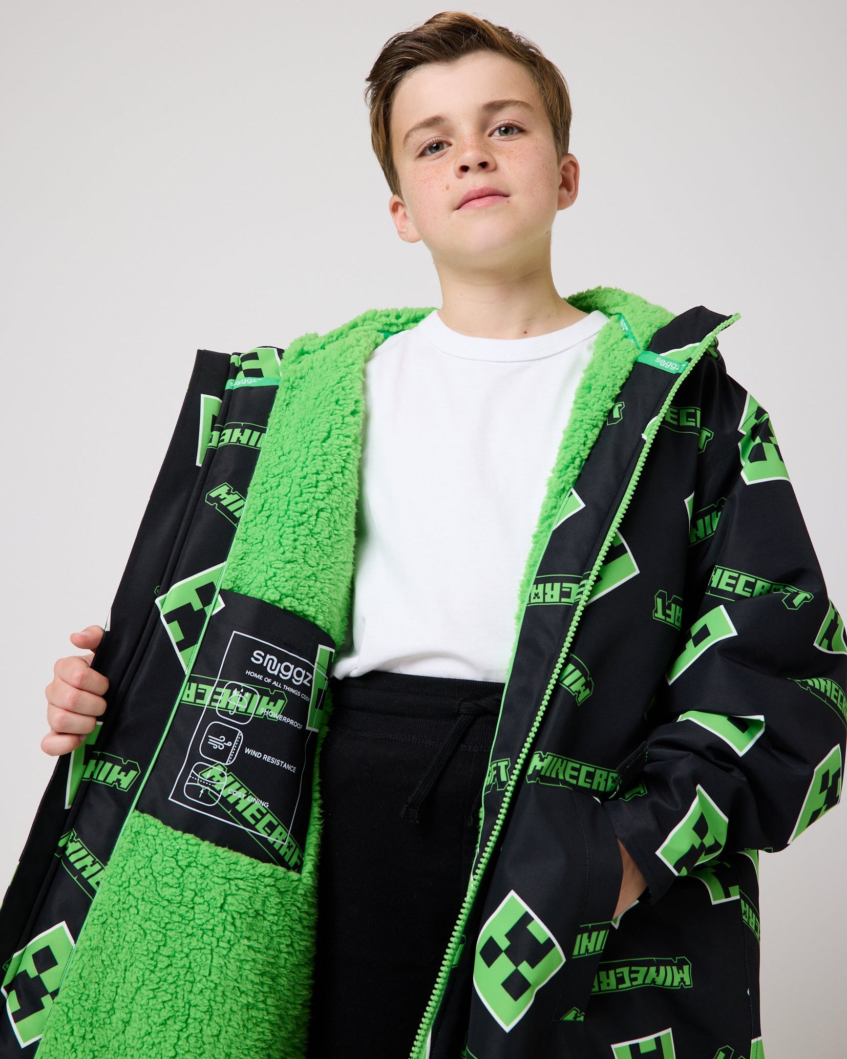 Snuggz Lite Kids Minecraft Changing Robe