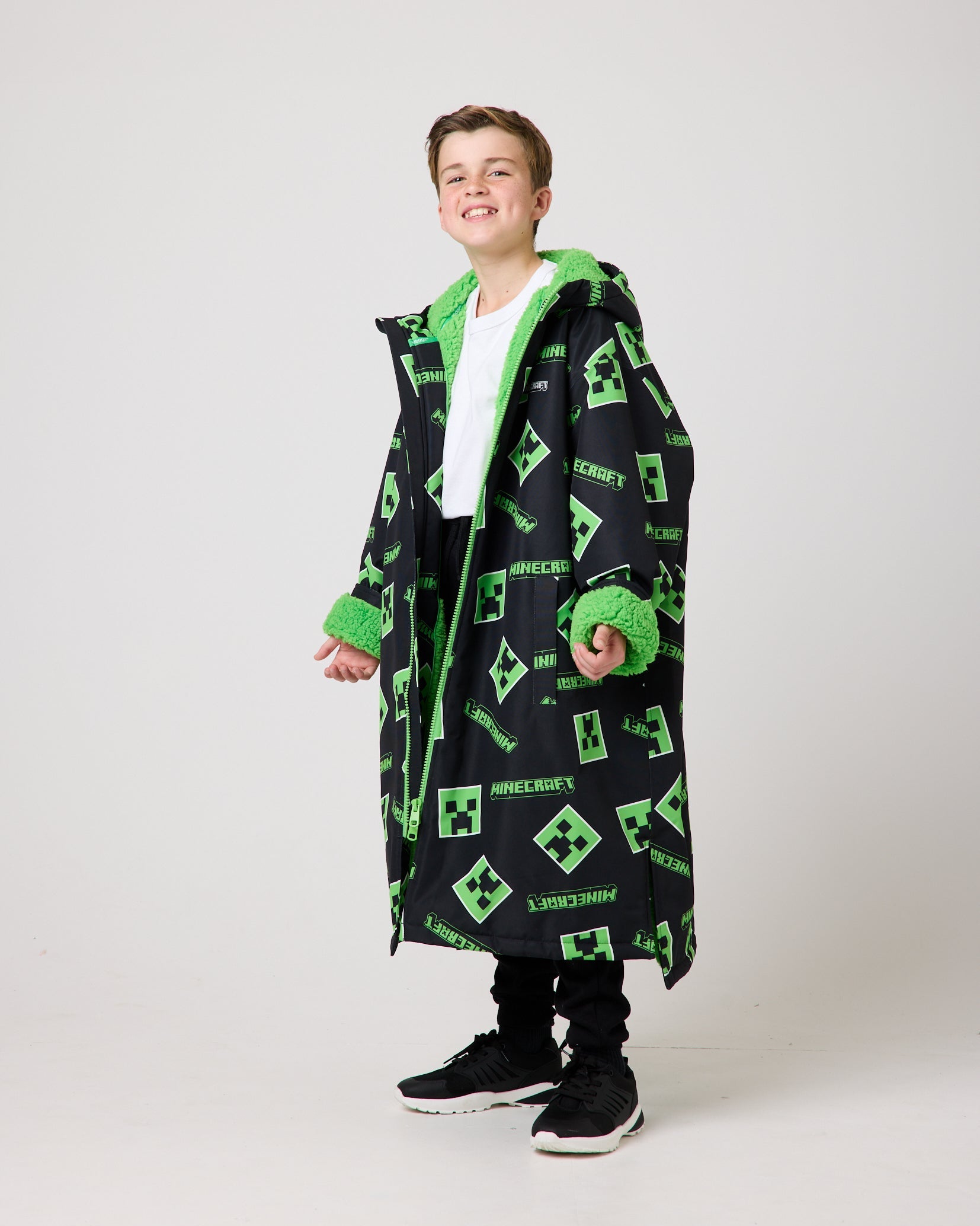 Minecraft Robe Size 10 Snuggz Lite Kids Minecraft Changing Robe